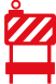 Baustellenabsperrung